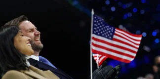 Джей Ді Венс на церемонії відкриття Олімпійських ігор