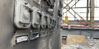 Destroyed CHP plant in Kharkiv