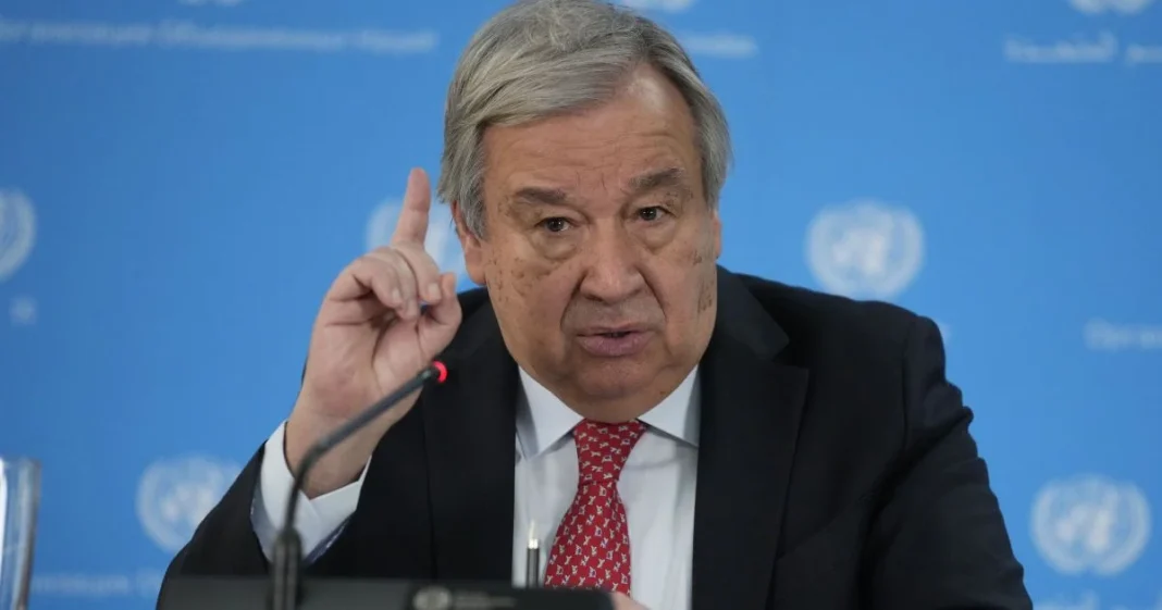 Генсек ООН Антоніу Гутерріш під час виступу