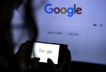 Google logo amid discussions of possible service blocking in Russia