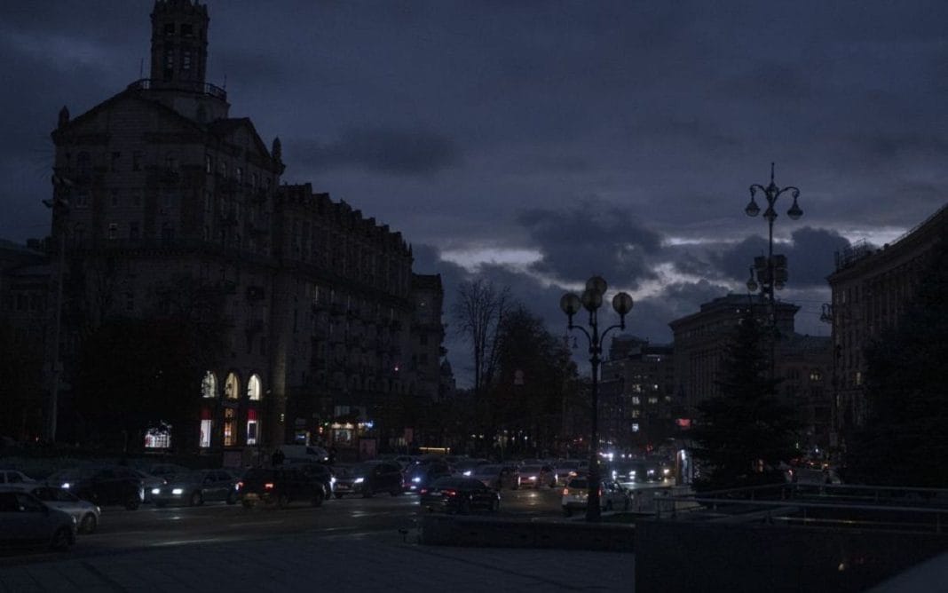 Kyiv in winter during power outages
