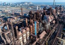 Зруйнований комбінат «Азовсталь» у Маріуполі