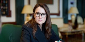 Yulia Sviridenko during a working meeting in the government