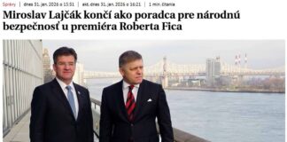 Miroslav Lajčák and Robert Fico during an official meeting