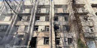 Росія вдарила по пологовому будинку в Запоріжжі Наслідки російського удару по пологовому будинку в Запоріжжі