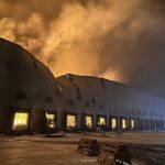 Rosen warehouse in Kyiv region burns after drone attack</trp-post-container