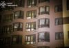 Пошкоджений житловий будинок в Одесі після нічної атаки