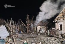 наслідки нічної атаки дронів у Запорізькому районі