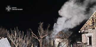наслідки нічної атаки дронів у Запорізькому районі