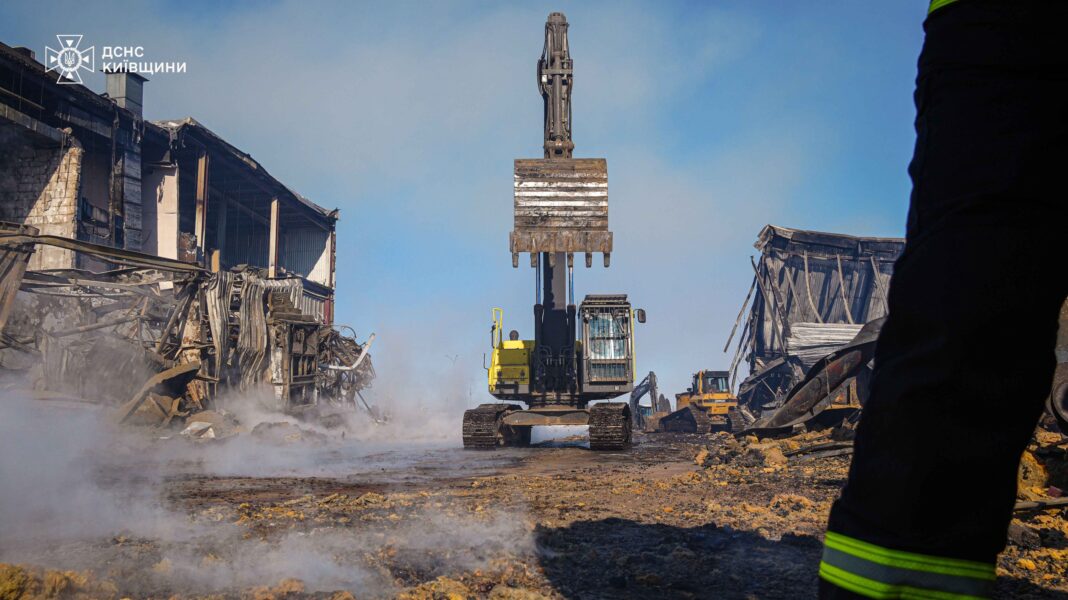 Elimination of the consequences of shelling of the enterprise in Yagotyn