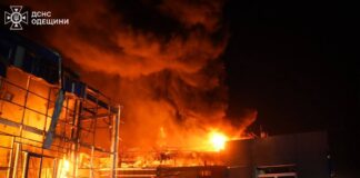 РФ атакувала логістичну інфраструктуру України Пожежа після удару дронів по портовій інфраструктурі на Одещині