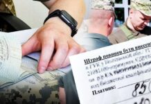 A document on a fine of the transfer pricing commission in the hands of a military