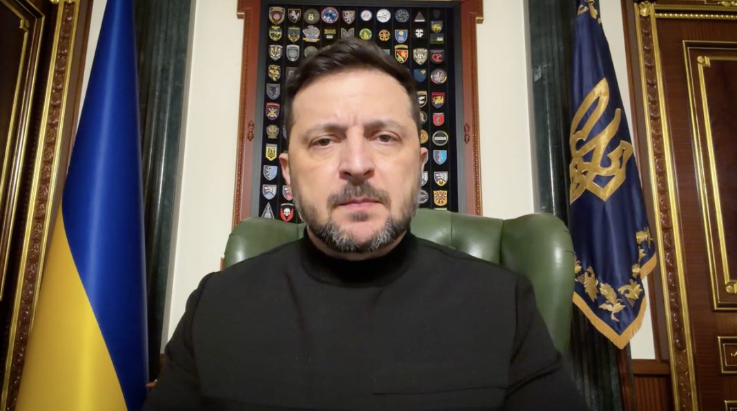 Володимир Зеленський під час звернення