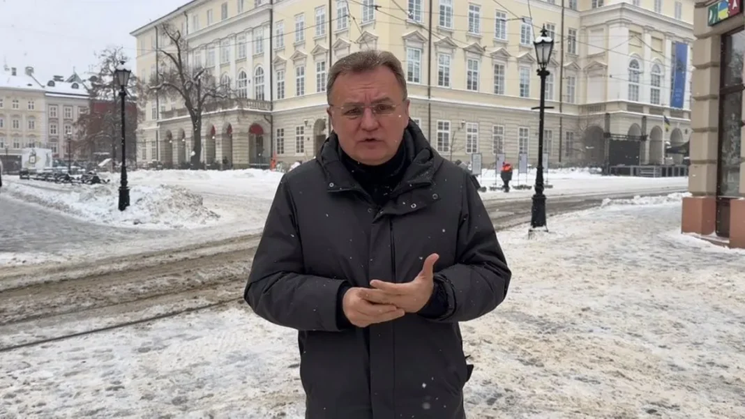 Andriy Sadovyi in winter