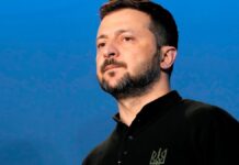 Volodymyr Zelenskyy during a public speech