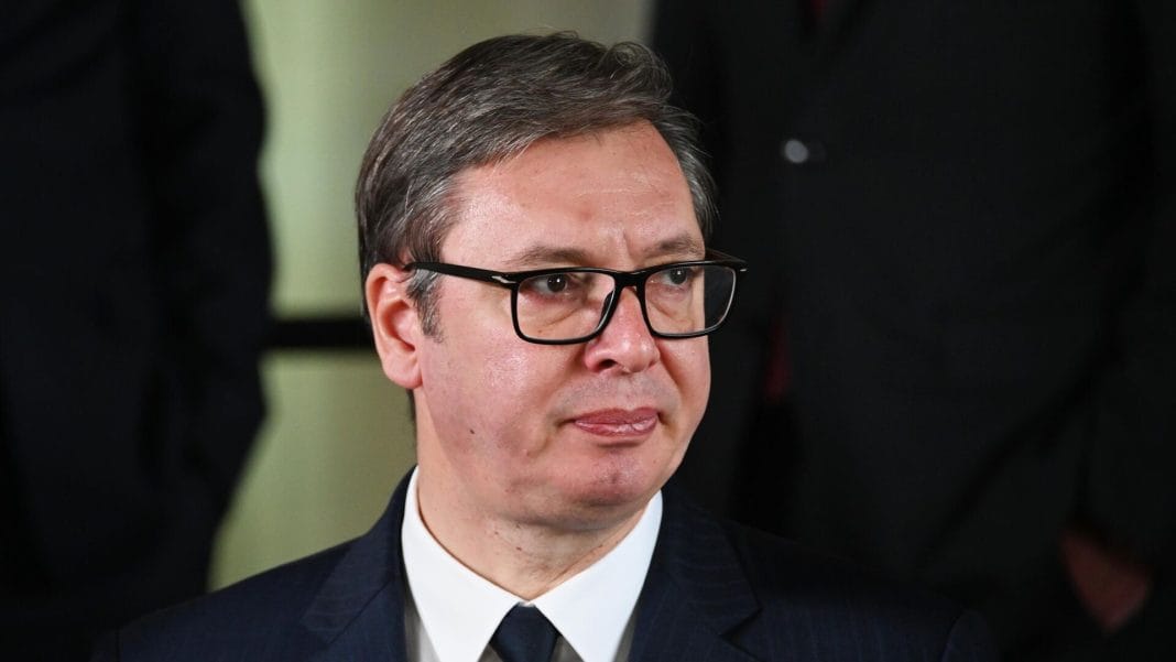 Vucic President of Serbia Aleksandar Vucic