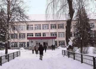 У КИЄВІ ОБ’ЄДНУЮТЬ ШКОЛИ Й САДОЧКИ ЧЕРЕЗ ВІДСУТНІСТЬ ТЕПЛА Шкільна будівля в Києві взимку