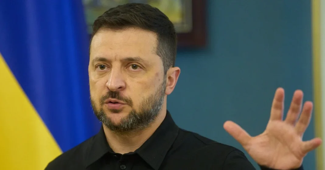 Володимир Зеленський під час заяви про територіальну цілісність України