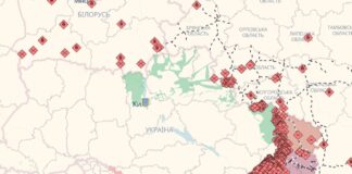 Карта війни росії проти України