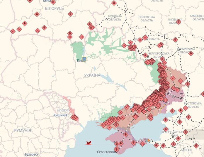 map of military operations Map of Russia's war against Ukraine
