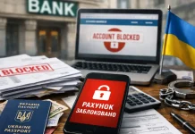 blocking a bank account