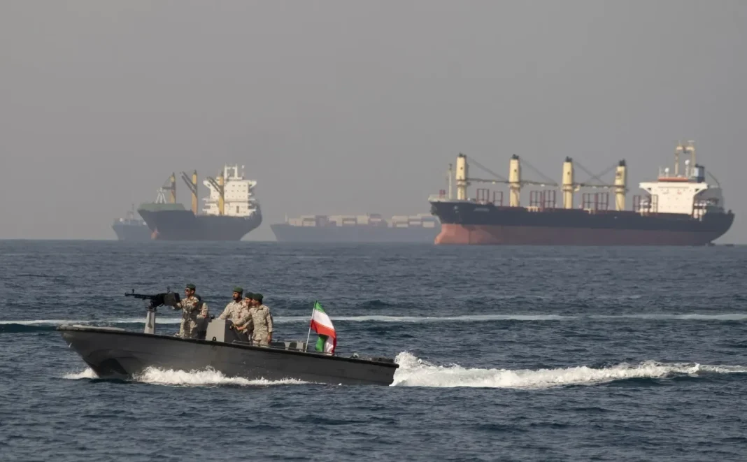 1772505173-4834-large Iranian warships and tankers in the strategic Strait of Hormuz