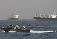 Russia and China help Iran in its war Iranian warships and tankers in the strategic Strait of Hormuz