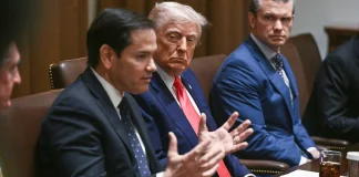 Marco Rubio during a speech