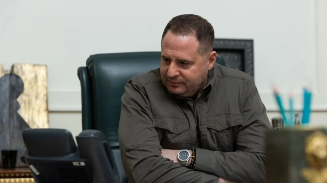 Andriy Yermak during a public event