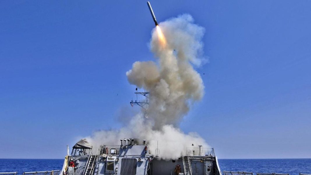 Tomahawk missile launch