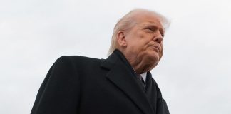 Donald Trump at a press conference