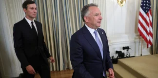 Jared Kushner and Steve Witkoff during the meeting