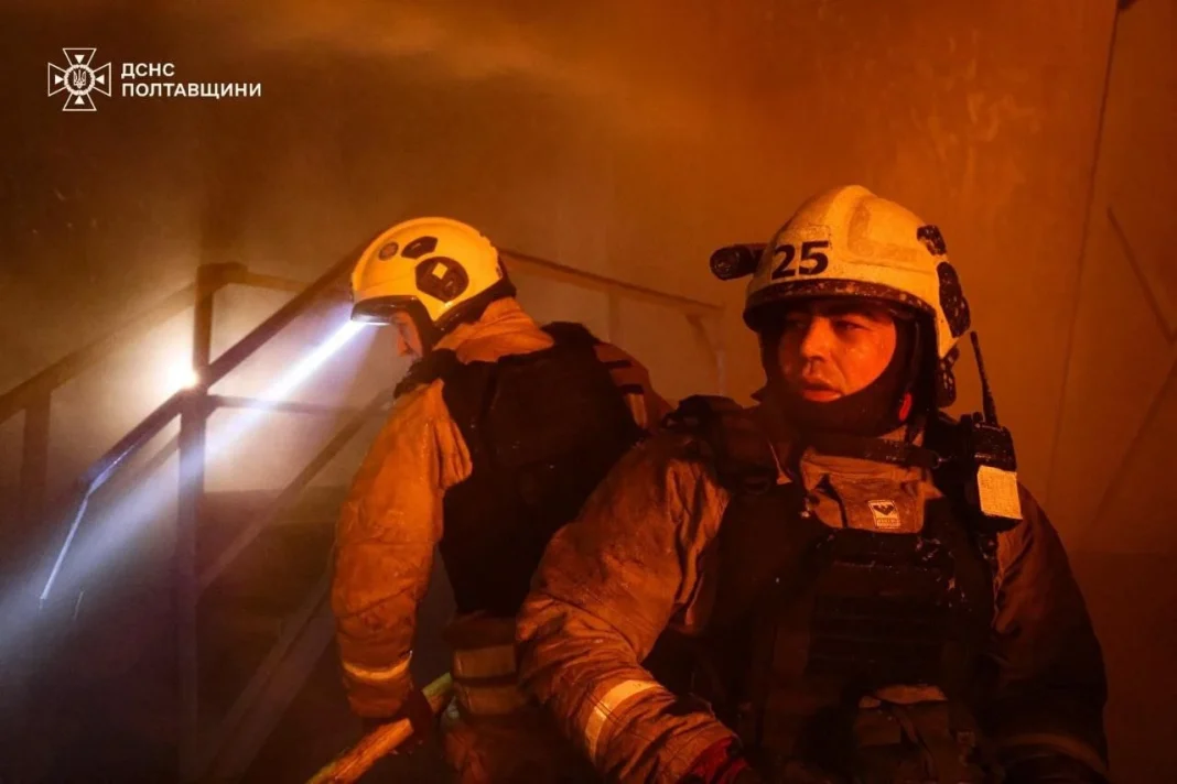 наслідки атаки безпілотників на промисловий об’єкт