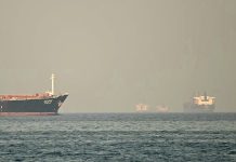 tankers near the Strait of Hormuz amid hostilities