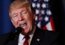 Donald Trump speaks at a public event