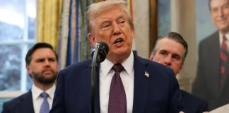 Trump threatens Iran with a major attack Donald Trump during a public speech in the United States