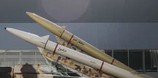 іранська балістична ракета під час випробувань