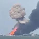 Drones strike at Kavkaz port in Russia