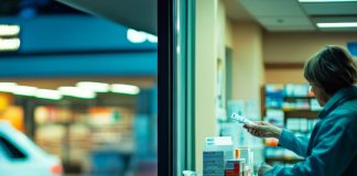 АЗС з вітриною ліків