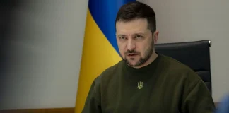Володимир Зеленський під час виступу про загрози наступу РФ