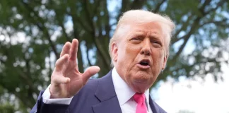 Donald Trump during a public speech about Cuba