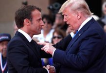 Donald Trump and Emmanuel Macron