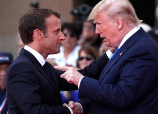 Дональд Трамп та Еммануель Макрон