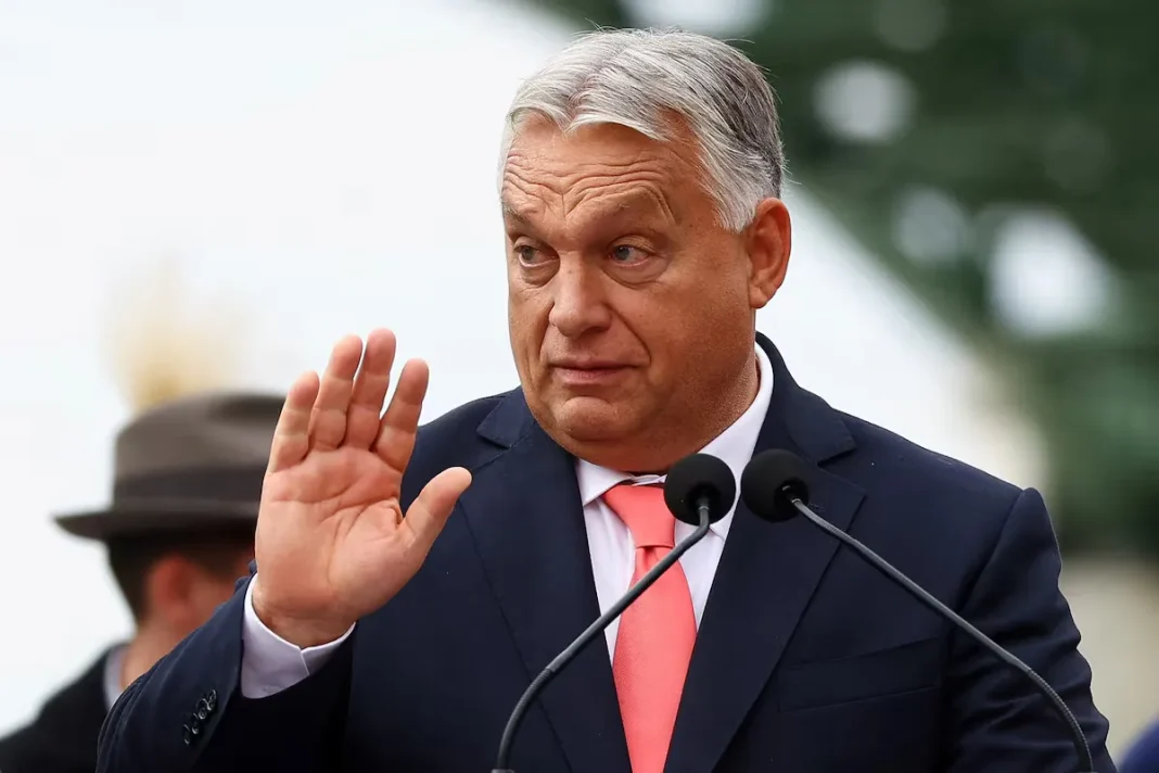 Viktor Orban during a public event