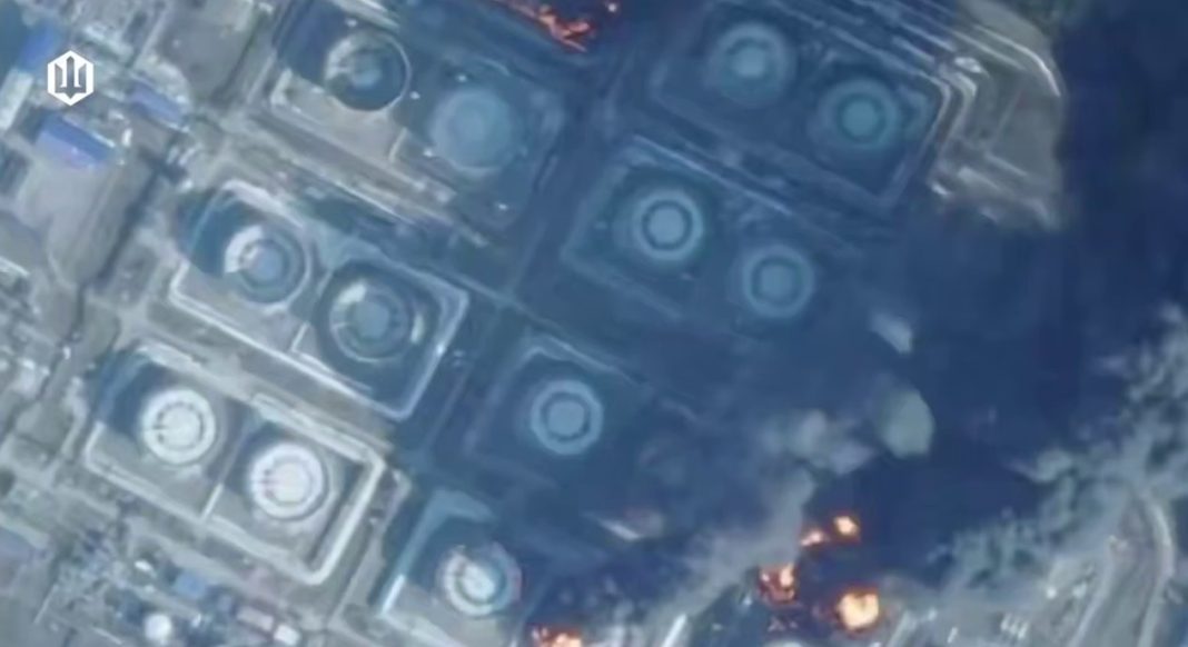 Screenshot_1 Пошкоджений нафтопереробний завод після вибуху