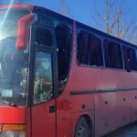 Russians attack a bus in Kharkiv region