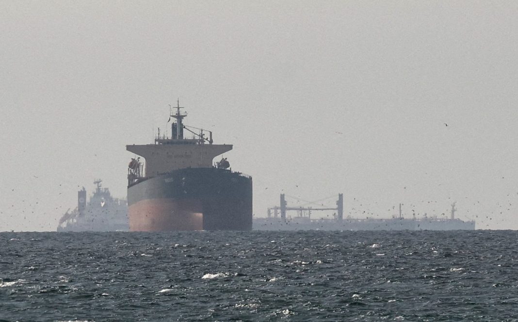 Screenshot_1 A Kuwaiti oil tanker sits in the port of Dubai after a drone attack