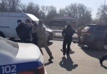 Law enforcers detain attackers near Nyzhni Mlyny village in Poltava region