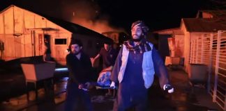 Пошкоджена будівля лікарні у Кабулі після ракетного удару