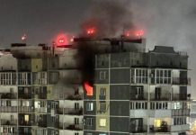 Наслідки влучання ракети російської системи ППО у житловий будинок у Краснодарі